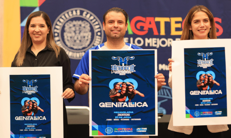 Genitallica dará concierto gratuito en Zacatecas