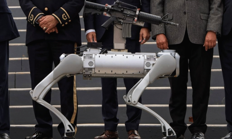 SSP prueba perro robot para rescates en Zacatecas