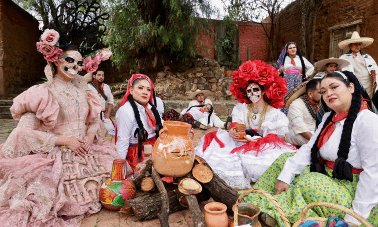 Concluyen grabaciones del video del Día de Muertos